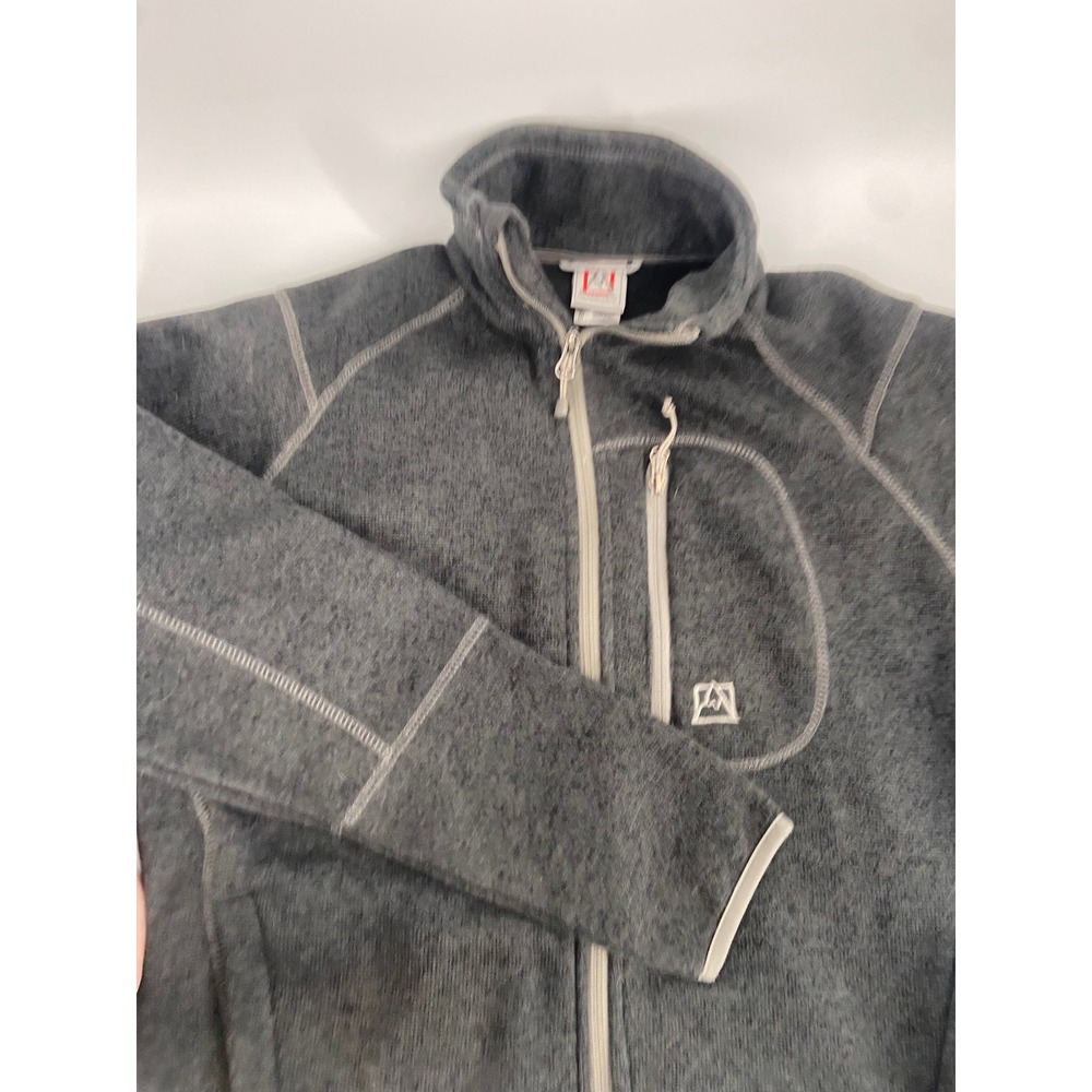 Avalanche Outdoor Apparel Men's Dark‎ Gray Fleece Full Zip Jacket Size Medium